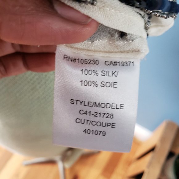 Joie "Jaden" Striped Sequin Top/Sz Small - Picture 10 of 10